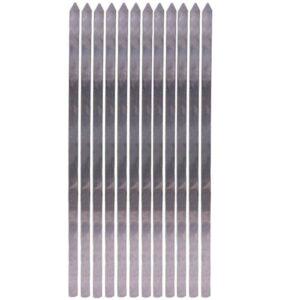 Ensemble de Douze Brochettes en Acier (63 cm) pour Kabab Koobideh, Adana, Kofta et Grillades
