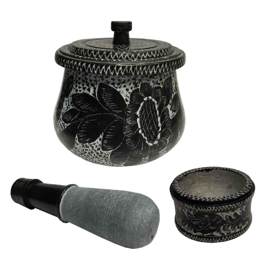 Pot Dizi Persan en Pierre avec Couvercle pour la Cuisson d’Abgoosht – Lana