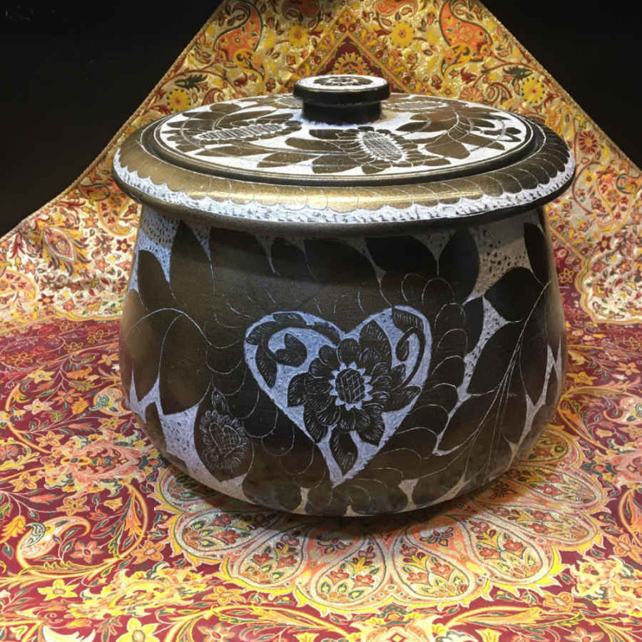 Pot Dizi Persan en Pierre avec Couvercle pour la Cuisson d’Abgoosht – Sevda