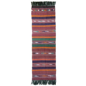 Tapis Jajim persan authentique tissé à plat rayé Mania