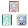 Collection antique de 3 timbres persans Qajar
