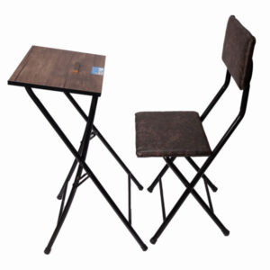 Ensemble de Chaise et Table de Prière pour Salah ou Namaz pour Musulmans – Marron Foncé