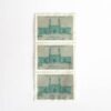 Collection de 3 timbres commémoratifs de la mosquée Jameh de Hamadan