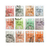 Collection antique de 12 timbres iraniens Qajar