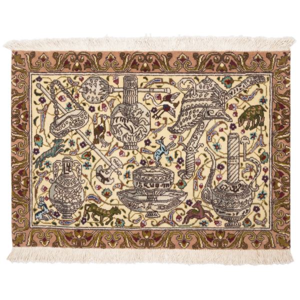 Tapis Persan en Laine Fait Main à Tabriz Modèle Sarasar