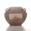 Vase en poterie décoratif persan fait main avec motif de Nahal