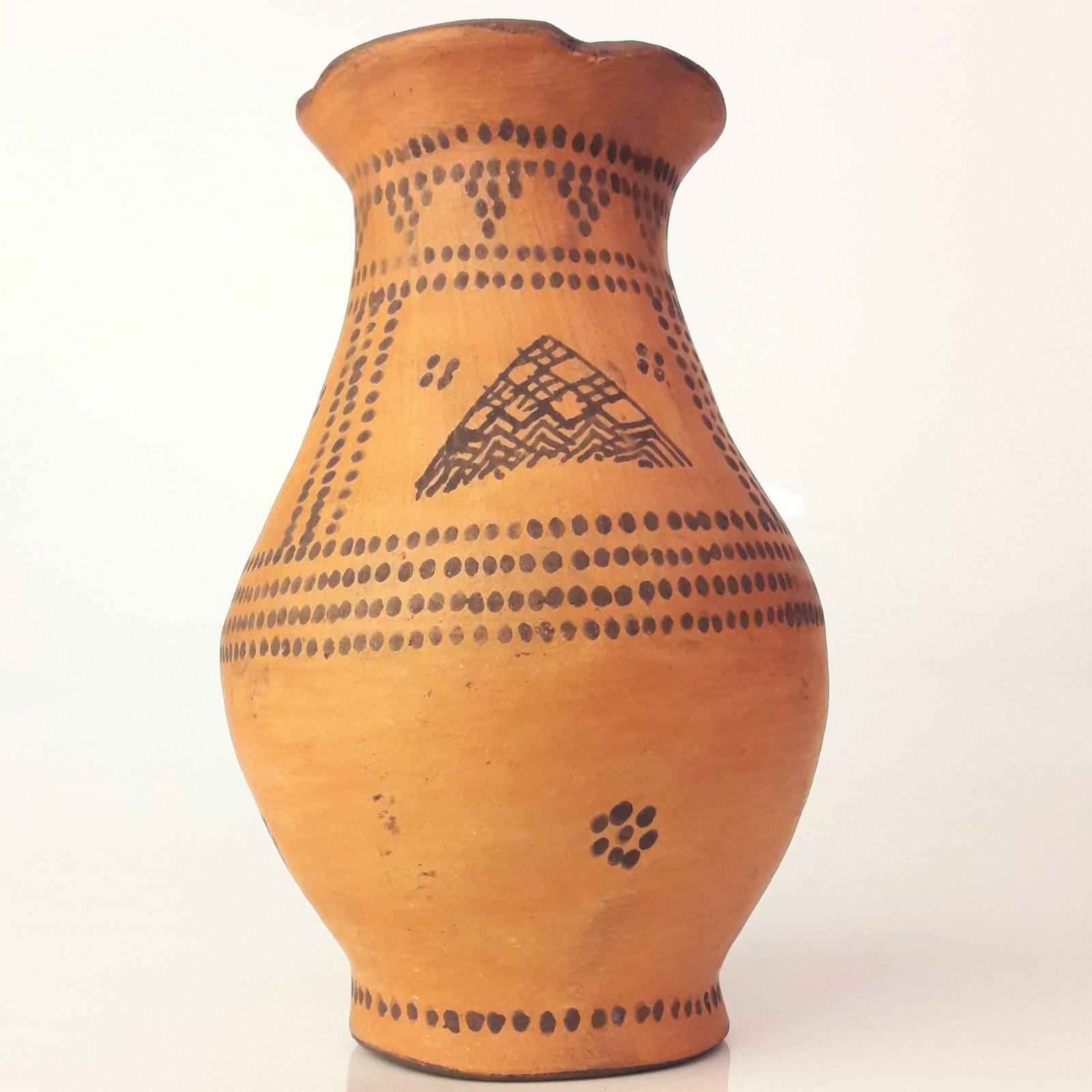 Vase en poterie décoratif persan fait main avec Kalporagan