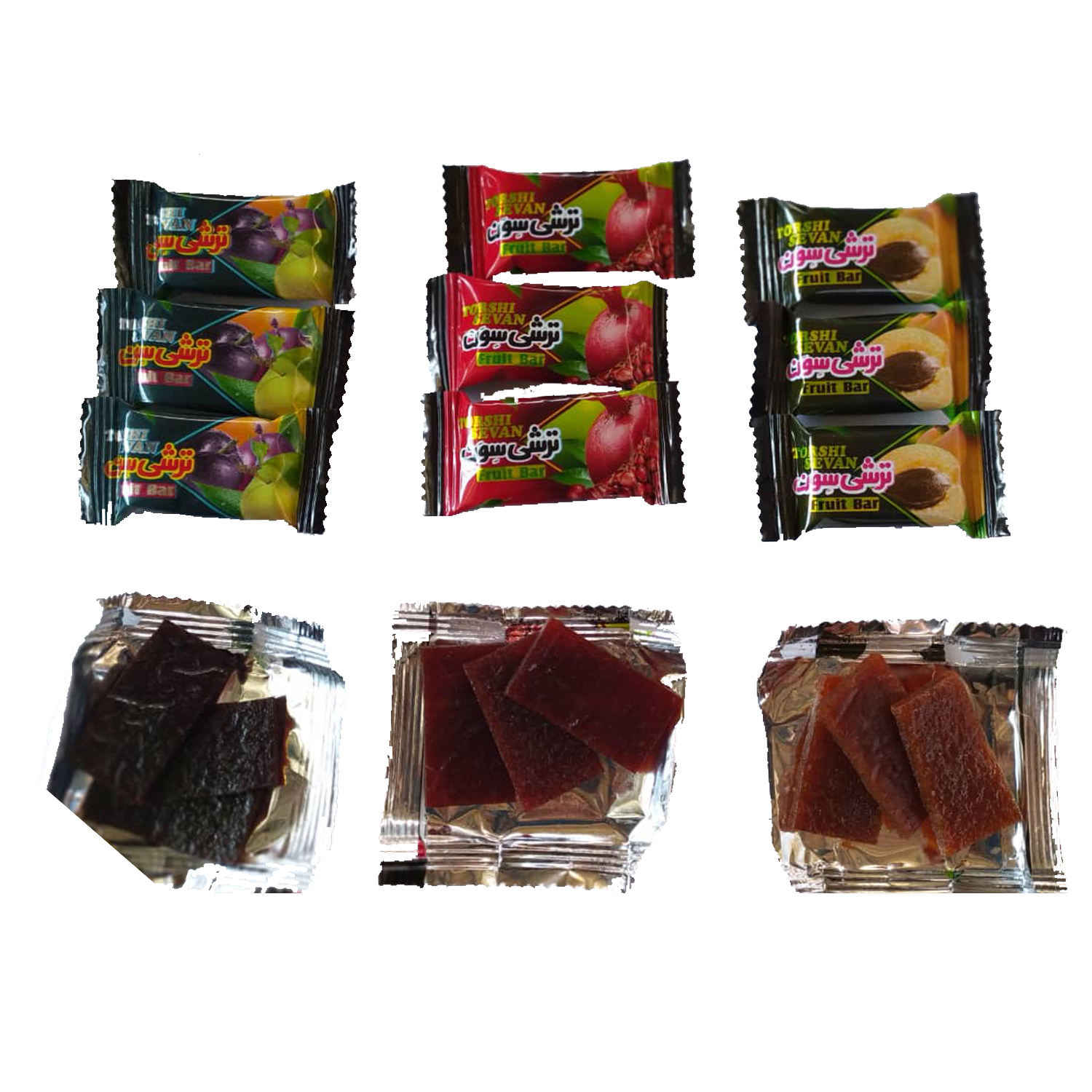 Barres de fruits Lavaschak en couches & bouchées persanes – Bonbons de cuir de fruit aigre, 5000g