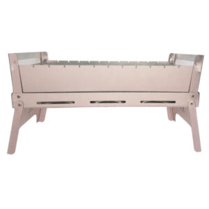 Gril à Charbon de Bois Portable Barbecue de Table – Acier Inoxydable