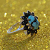 Bague en Argent Persan avec Turquoise de Neyshabur Saba