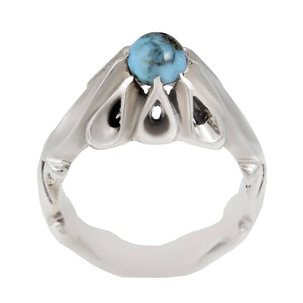 Bague en Argent Persan avec Turquoise de Neyshabur Earth