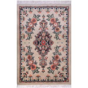 Tapis Persan Mélange de Soie et Laine Fait Main à Tabriz Haris