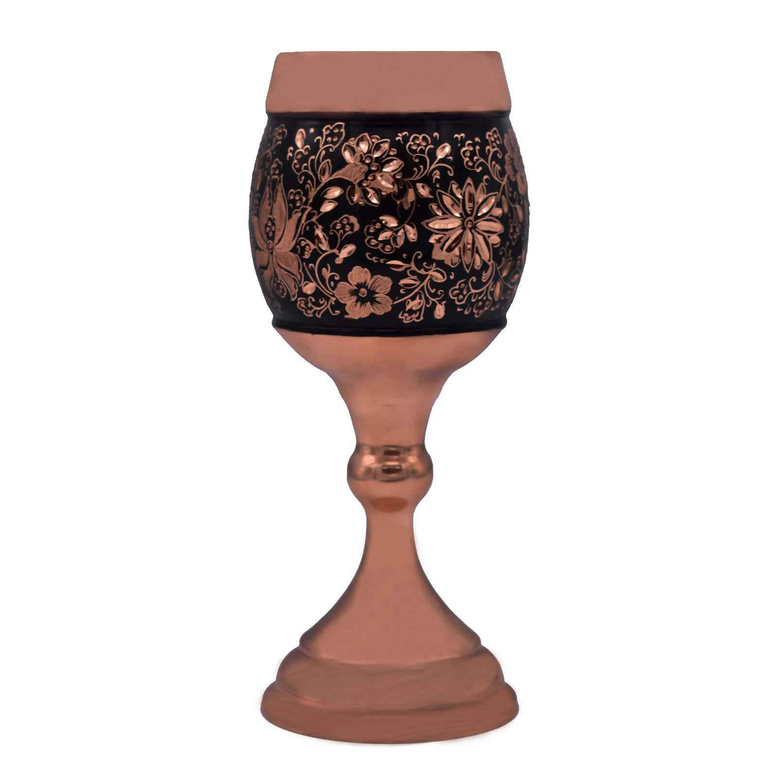 Ensemble de pichet en cuivre Ghalamzani persan et tasses