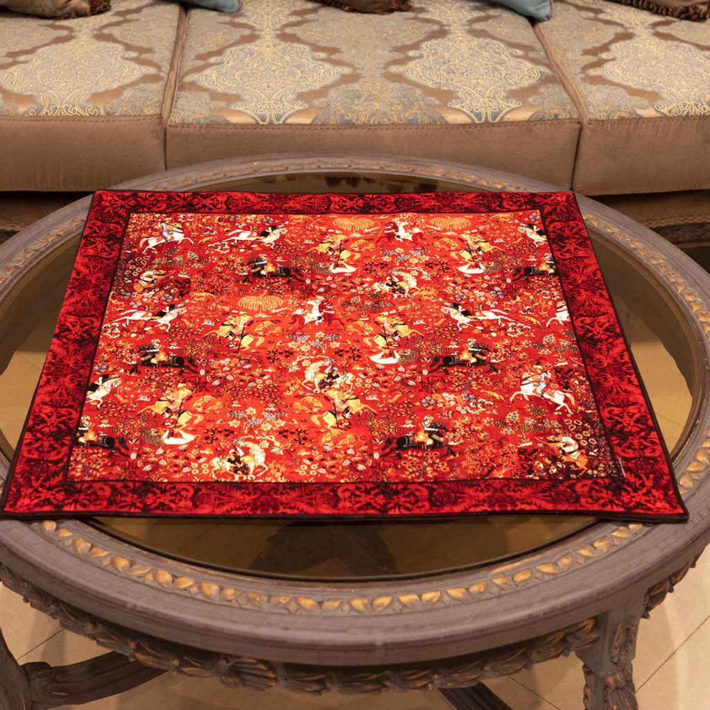 Nappe en Velours Élégance Persane Design Inspiré Shekarghah