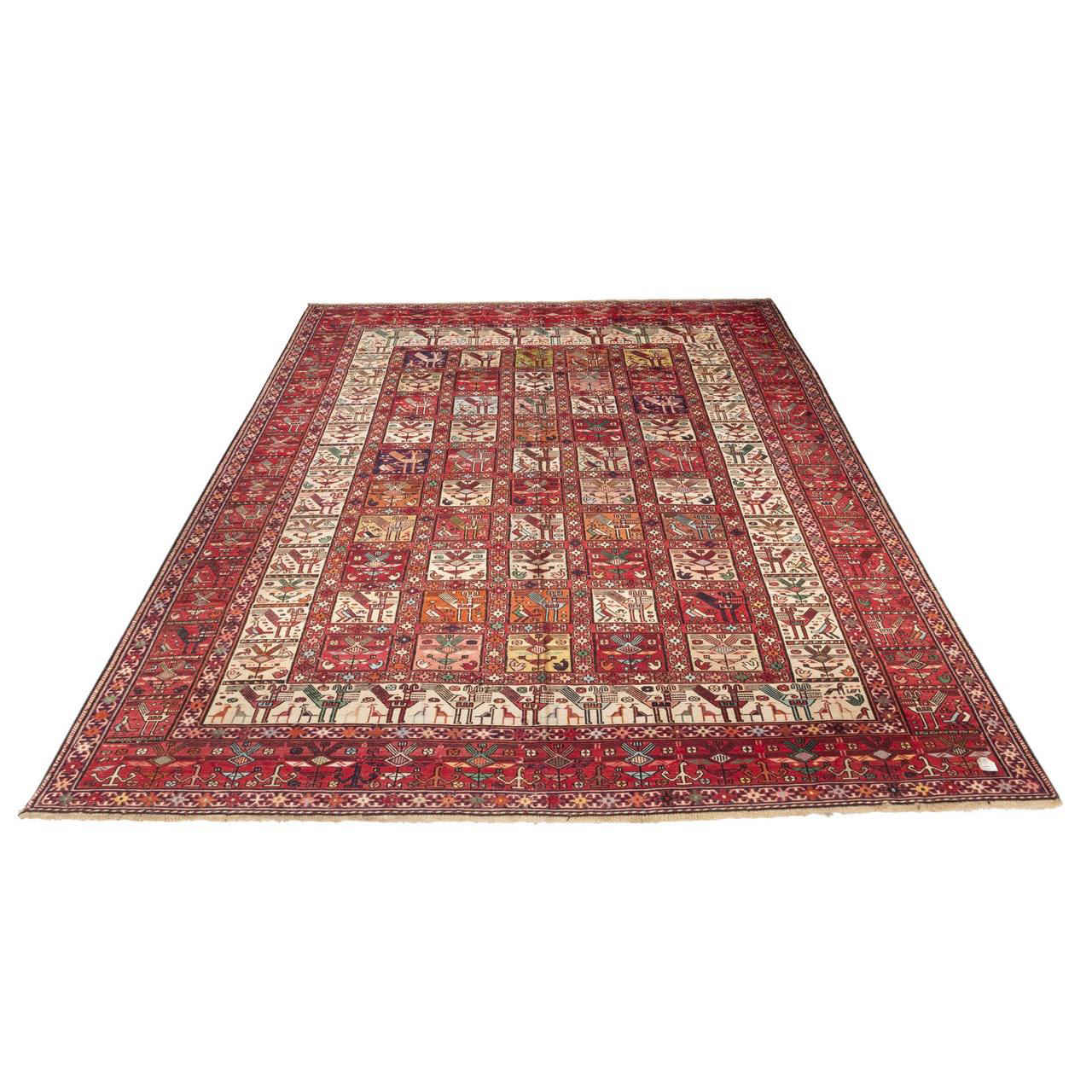 Tapis Kilim en laine persane tissé à la main à Tabriz Traditionnel Kheshti