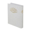 Coran arabe blanc avec couverture rigide et cadre