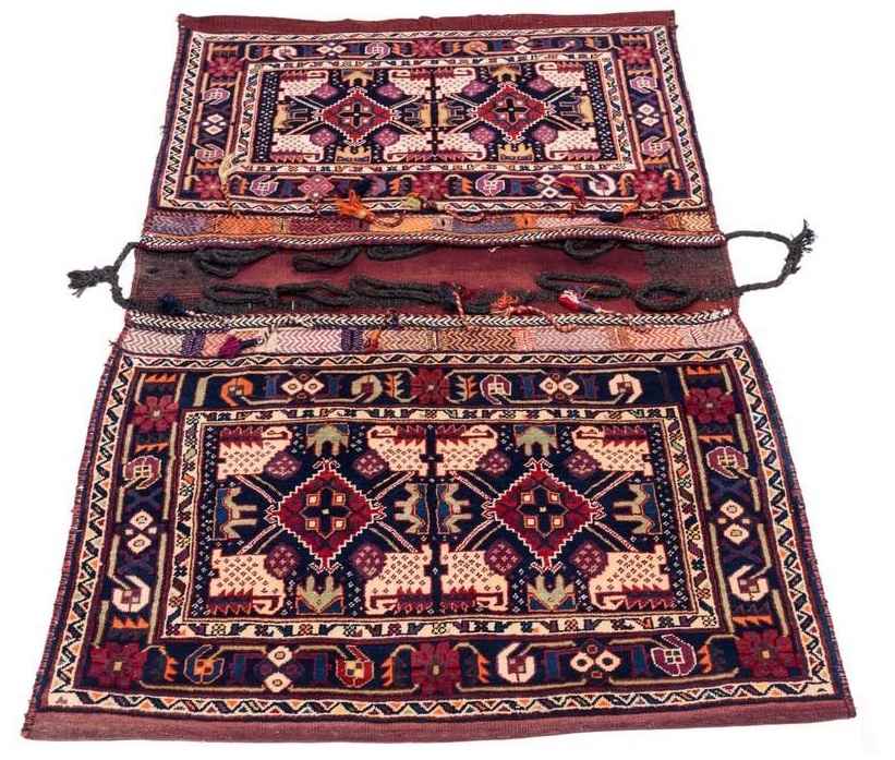 Sacoche de selle persane vintage – Tissée à la main & d’occasion Tōbrag