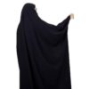 Tchador noir islamique arabe Hijab pour femmes et prière - Tissu crêpe