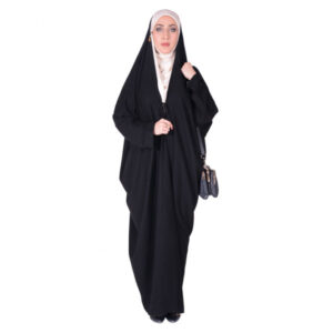 Tchador noir islamique arabe Hijab avec manches pour femmes et prière – Emirati