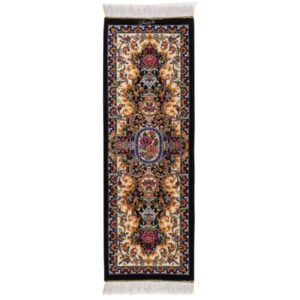 Nappe en Soie Thème Tapis Persan Nouée à la Main Jardin d’Or