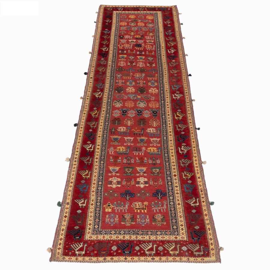 Tapis Kilim persan vintage en laine tissé à la main à Sirjan