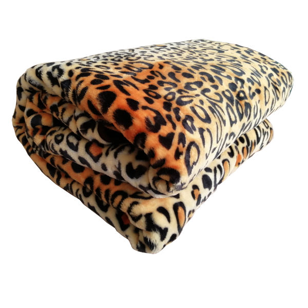 Couverture Golbaft Iranienne pour Lit Deux Places Motif Léopard