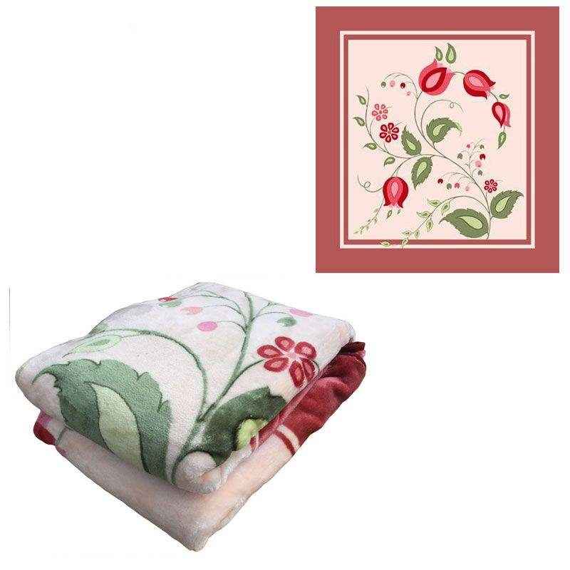 Couverture Golbaft Iranienne pour Lit Une Place Modèle Bouton de Fleur