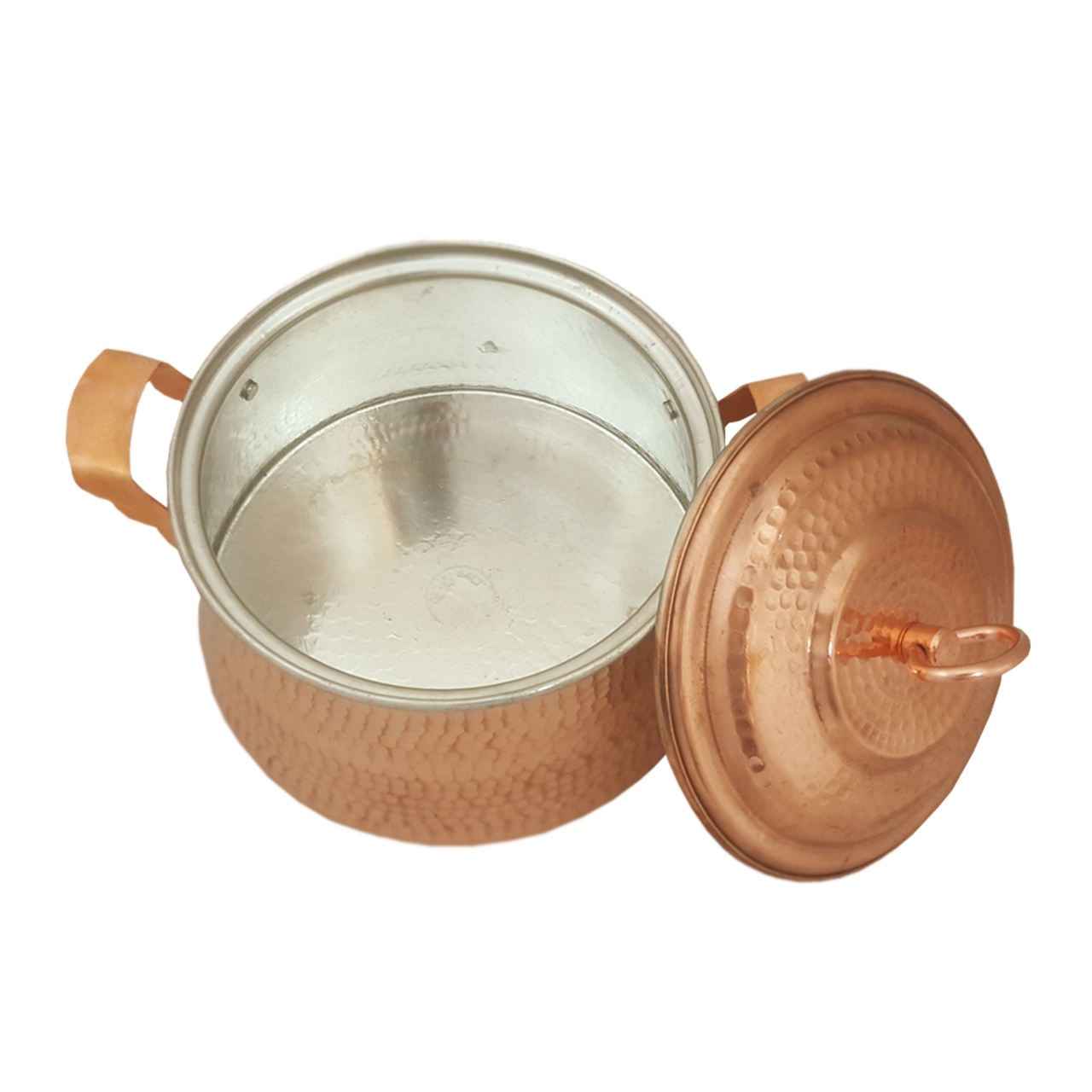 Marmite en cuivre persan – Style de cuisson martelé traditionnel