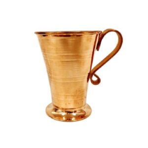 Tasse persane en cuivre – Fabriquée à la main avec anse pour boissons froides – Martelée Mesri