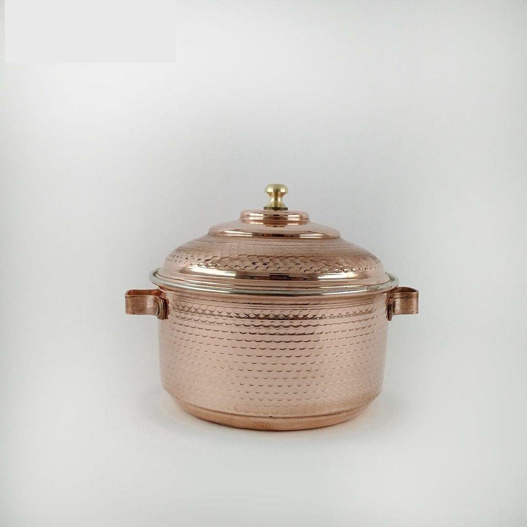 Marmite en cuivre persan – Style de cuisson martelé traditionnel Taille 2