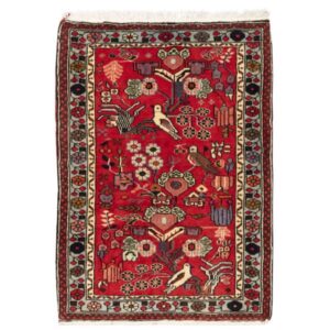 Tapis de prière persan authentique noué à la main et luxueux Sajada Fleurs