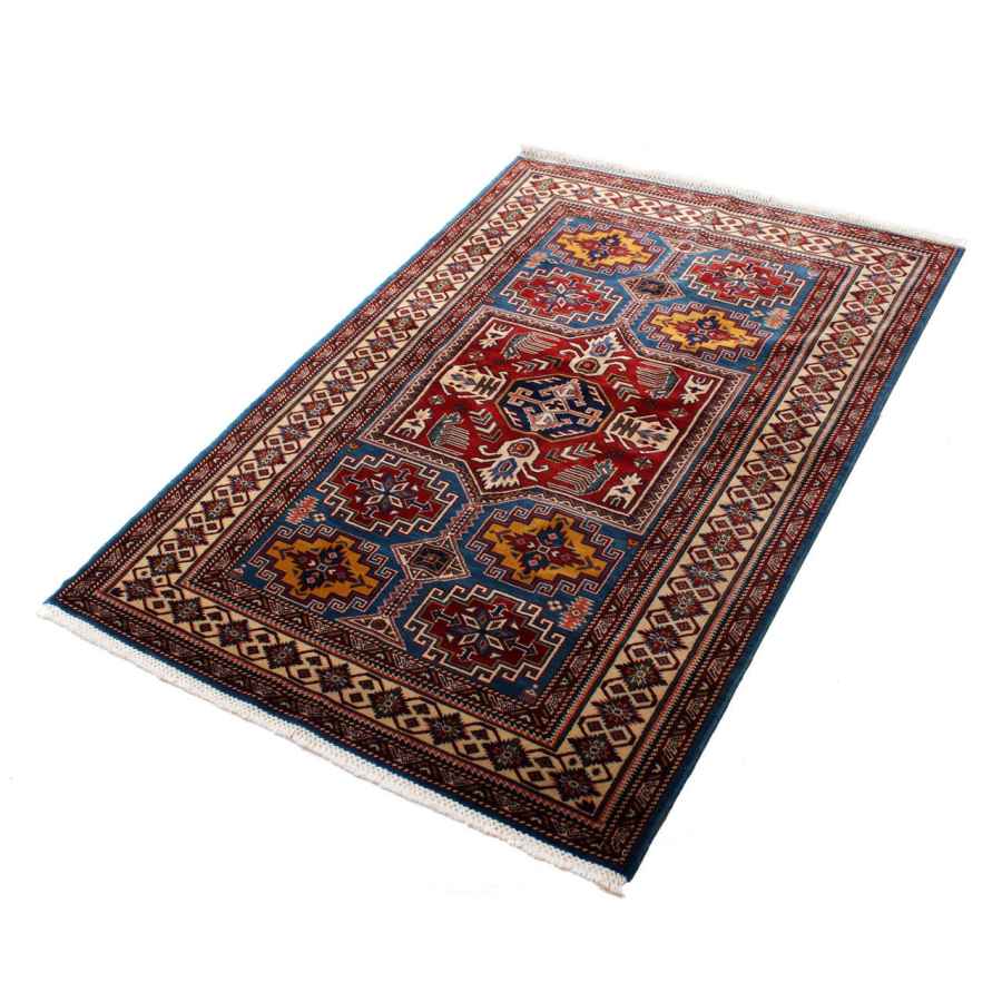 Tapis Persan en Laine Fait Main avec Design Tribal Intriqué Modèle Karen