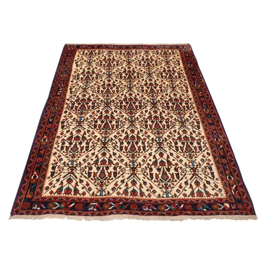 Tapis Persan Fait Main avec Couleur Crème