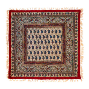 Nappe Persane : Impression Traditionnelle Kalamkari d’Isfahan Bloc Atriyan III