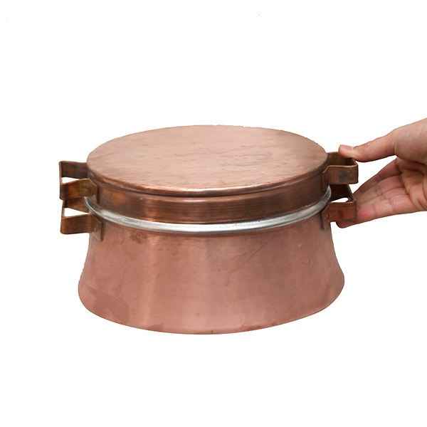 Marmite en cuivre persan – Ensemble de 4 marmites martelées traditionnelles