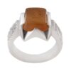 Bague en argent Aqeeq yéménite islamique pour hommes - Allah