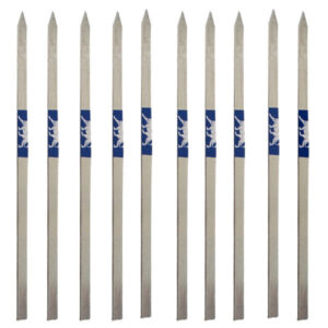 Ensemble de Dix Brochettes en Acier (17 cm) pour Kebab de Poulet et Grillades