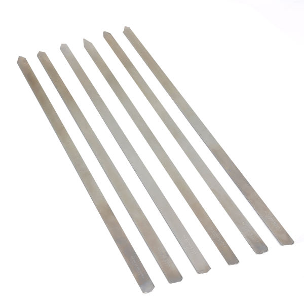 Ensemble de Six Brochettes Plates Galvanisées (63 cm) pour Kabab Koobideh et Grillades