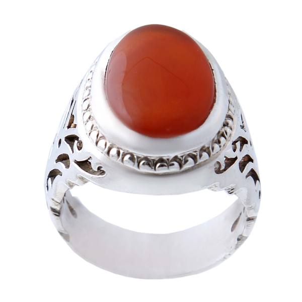 Bague en argent Aqeeq yéménite persane pour hommes – Sahand