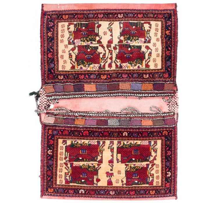 Sacoche de selle persane vintage – Tissée à la main & d'occasion Tōbrag 102273