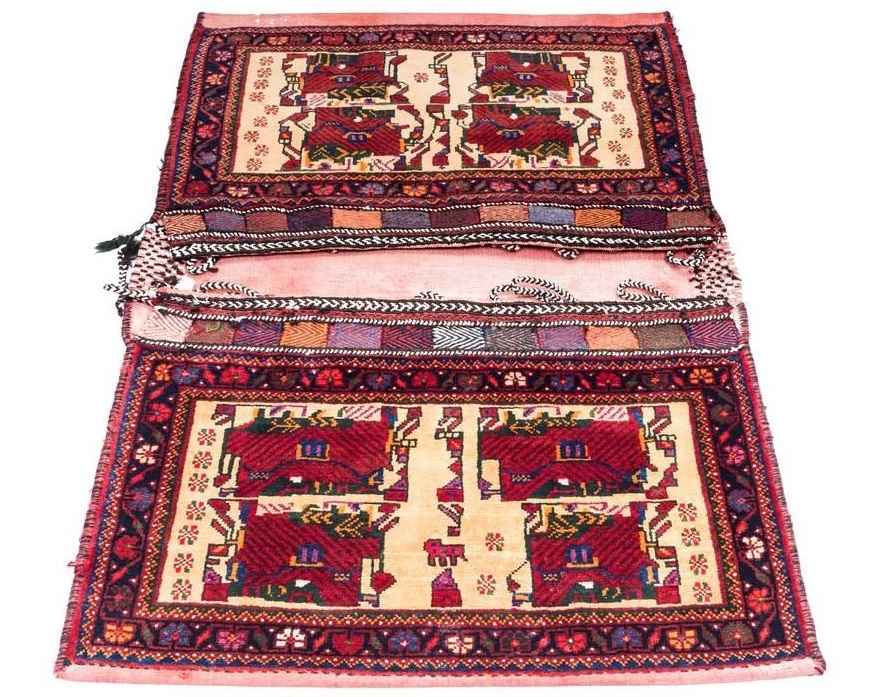 Sacoche de selle persane vintage – Tissée à la main & d’occasion Tōbrag 102273