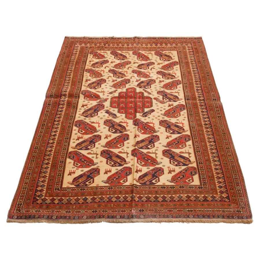 Tapis Kilim en laine persane vintage tissé à la main à Sirjan Design Bondé