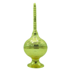 Flacon à eau de rose en laiton – Design vert