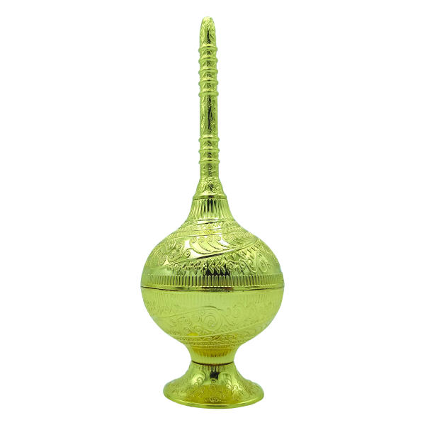 Flacon à eau de rose en laiton – Design vert