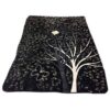 Couverture Golbaft Persane pour Lit Deux Places 220x240 cm Noire (Meshki)