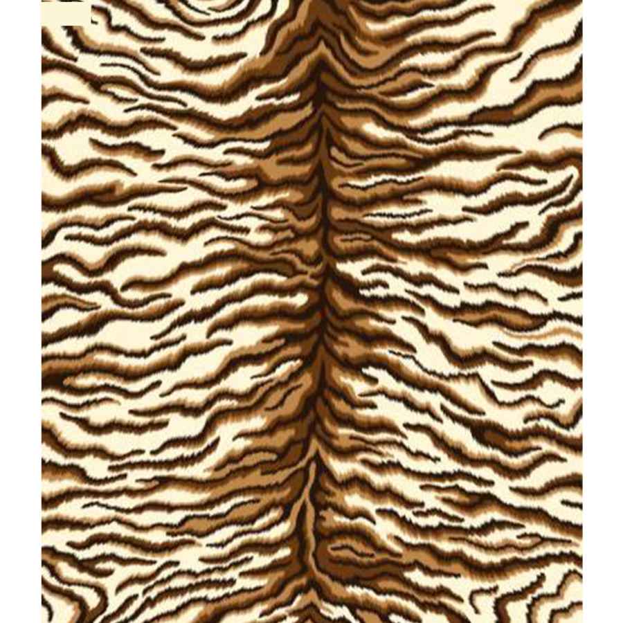 Couverture Golbaft Persane pour Lit Deux Places 220×240 cm Tigre