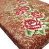 Couverture Golbaft Persane pour Lit Une Place Modèle Marron Foncé