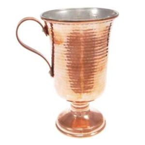 Verre à vin en cuivre persan martelé – Modèle Lale