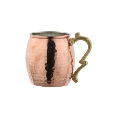 Tasse persane en cuivre – Fabriquée à la main avec anse pour boissons froides – Martelée Nazarian