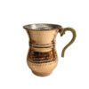 Tasse persane en cuivre - Fabriquée à la main avec anse pour boissons froides - Martelée Qalb